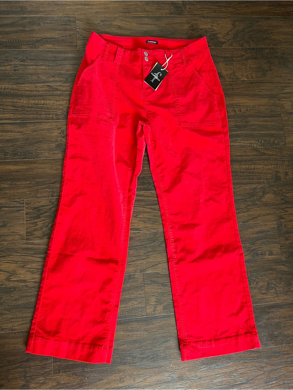 Flamingals Women's Wide Leg Mid Waist Dress Straight Pants for Women 2XL NWT